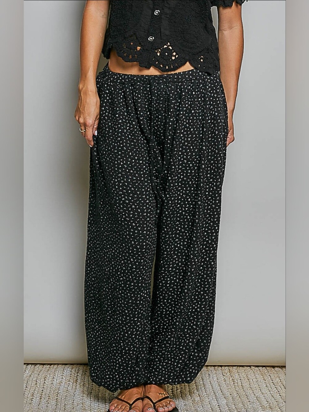 #1830 POL Midnight Stardust Relaxed Pants